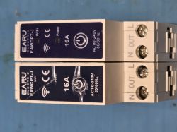 Two EAWCPT-J modules with WiFi label and 16A power rating
