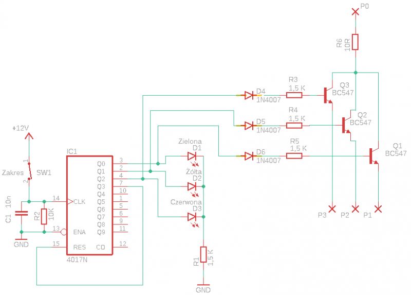 Przełącznik podzakresów konwertera UKF -DIY