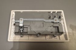 Back of BG smart socket with visible L, E and N connection terminals