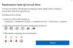 Xbox 360 - Nie pamiętam kodu do kontroli rodzicielskiej