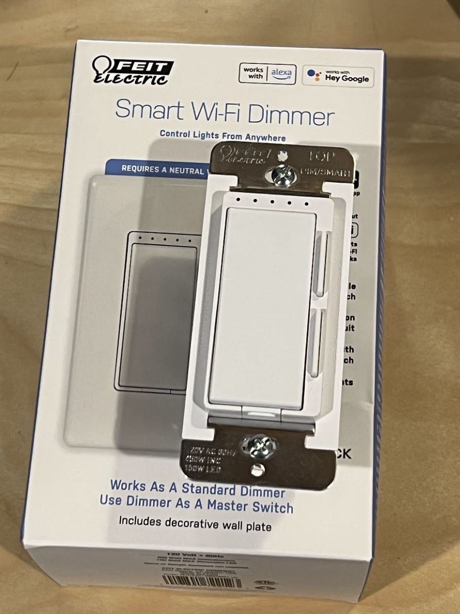 Upgrading the FEIT Electric Smart WiFi Dimmer for Home Assistant 