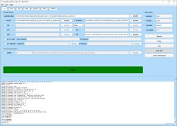Screenshot of Buffalo Lab Dev Cube 1.9.0 showing flashing settings and a 100% progress bar