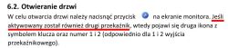 Fragment instrukcji opisujący aktywację drugiego przekaźnika w wideodomofonie.