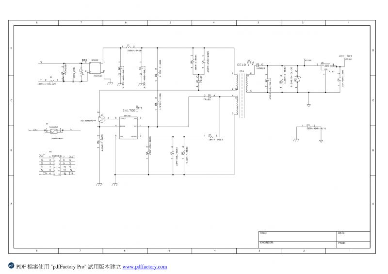 Schematic of WS-03H1 elHome Module Electrical schematic of WS-03H1 elHome module