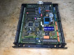 Interior of the old Saia PCD2.M120 automation controller with expansion modules