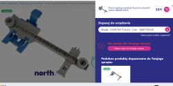 Uchwycona na ekranie część regulacji wysokości kosza zmywarki z opisem produktu na stronie internetowej.