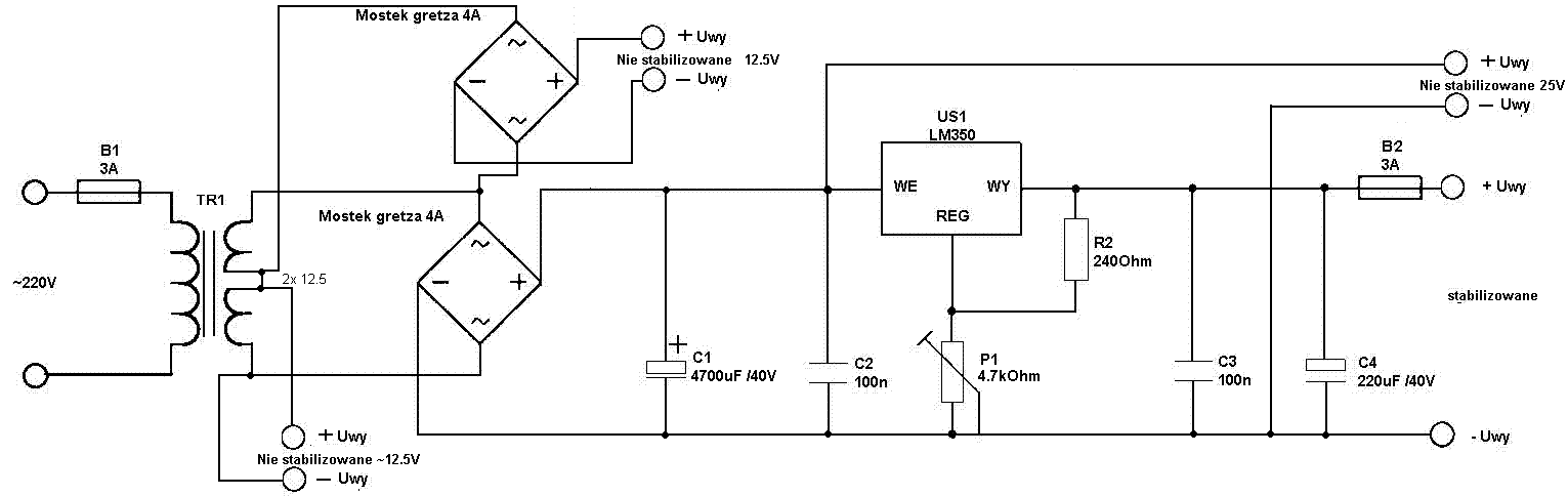 Ładowarka na LM350 - przegrzewanie i wysokie napięcie przy ładowaniu 12V/7Ah
