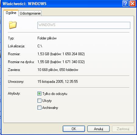 Windows XP - Znikające miejsce na dysku C, plik pagefile zajmuje przestrzeń