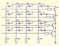 [Atmega] Atmega 16 + diody schemat.