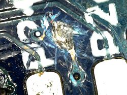 Close-up of CB2S module with visible soldering points.