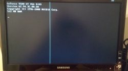 Czy pionowy pasek na matrycy w Samsung P2050 wskazuje nieodwracalne uszkodzenie?