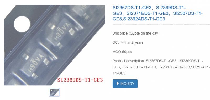 Zdjęcie etykiety komponentu elektronicznego z oznaczeniem H9DVA, zamieszczone w ofercie handlowej.