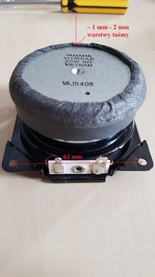 Soundbar Yamaha Yas-105 - uszkodzony jeden głośniczek