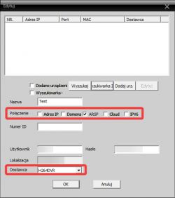 Rejestrator N8F-X - jak dodać kamerę wspierająca wyłącznie łączenie po RTSP ?