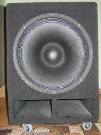Subwoofer BR na głośniku B&C 15PLB76 Subwoofer BR na głośniku B&C 15PLB76