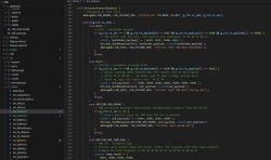 Screenshot of a code editor showing drv_ariston.c with a project tree on the left