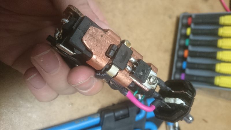 HILTI SF 144 screwdriver - damaged switch, diagnosis (transistor PN06L05)