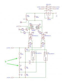 Schemat elektryczny układu do ładowania baterii z zaznaczonymi rezystorami S2 i S4.