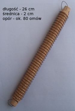 Ceramiczna grzałka spiralna, długość 26 cm, średnica 2 cm, opór około 80 omów