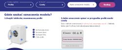 Instrukcja lokalizacji numeru modelu pralki Candy.
