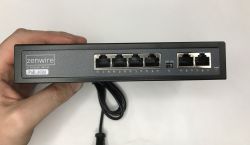 How is a PoE 60 W switch designed for monitoring constructed? Designed in Poland?