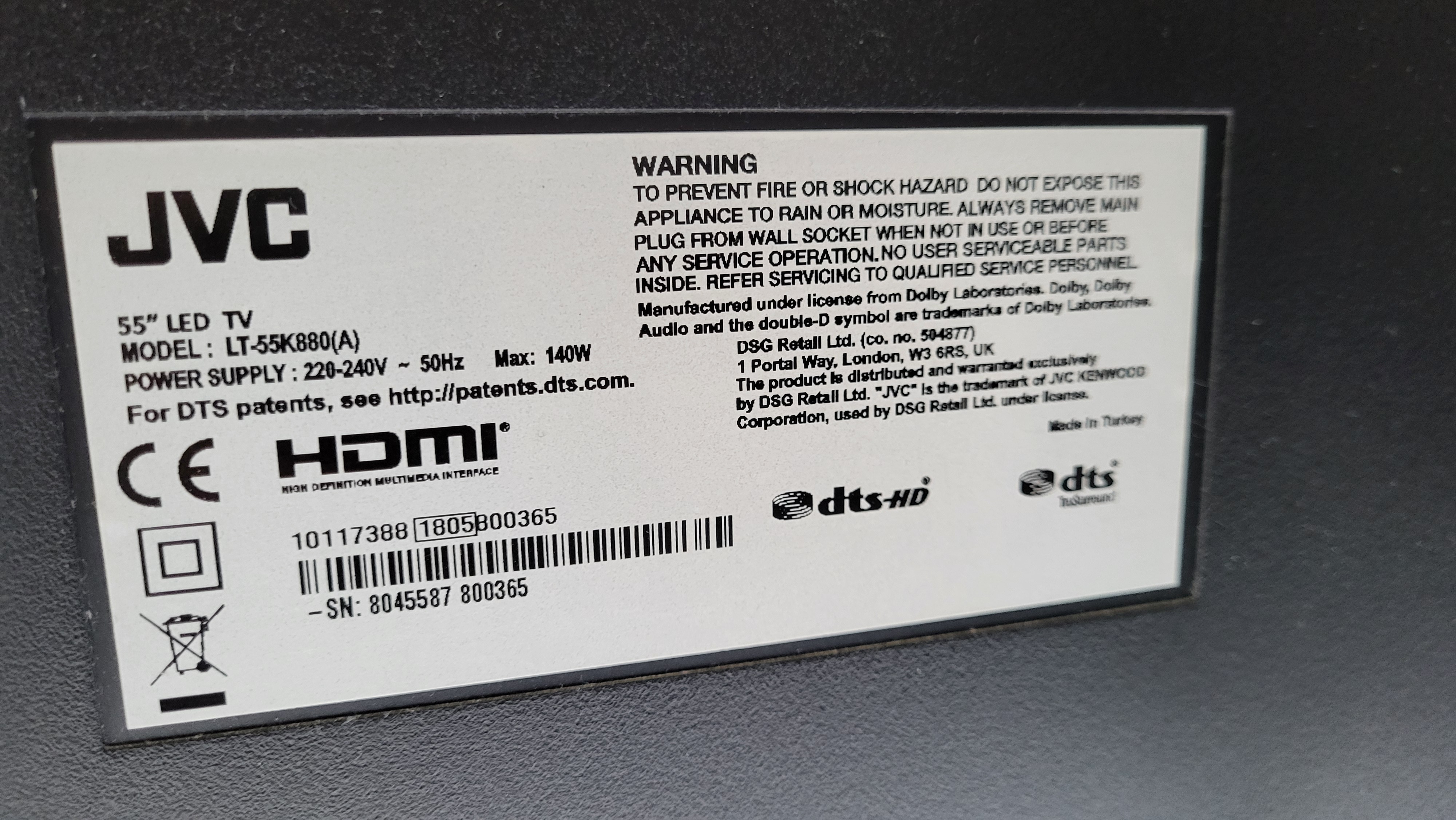 JVC LT55k880 Firmware Update for Correct Panel Display Double Image