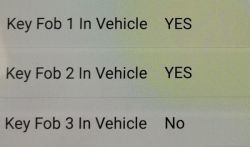 Chevrolet Camaro V8 5.7 (2018) - Schemat switch'ów w zamku kierowcy, programowanie Keyless entry