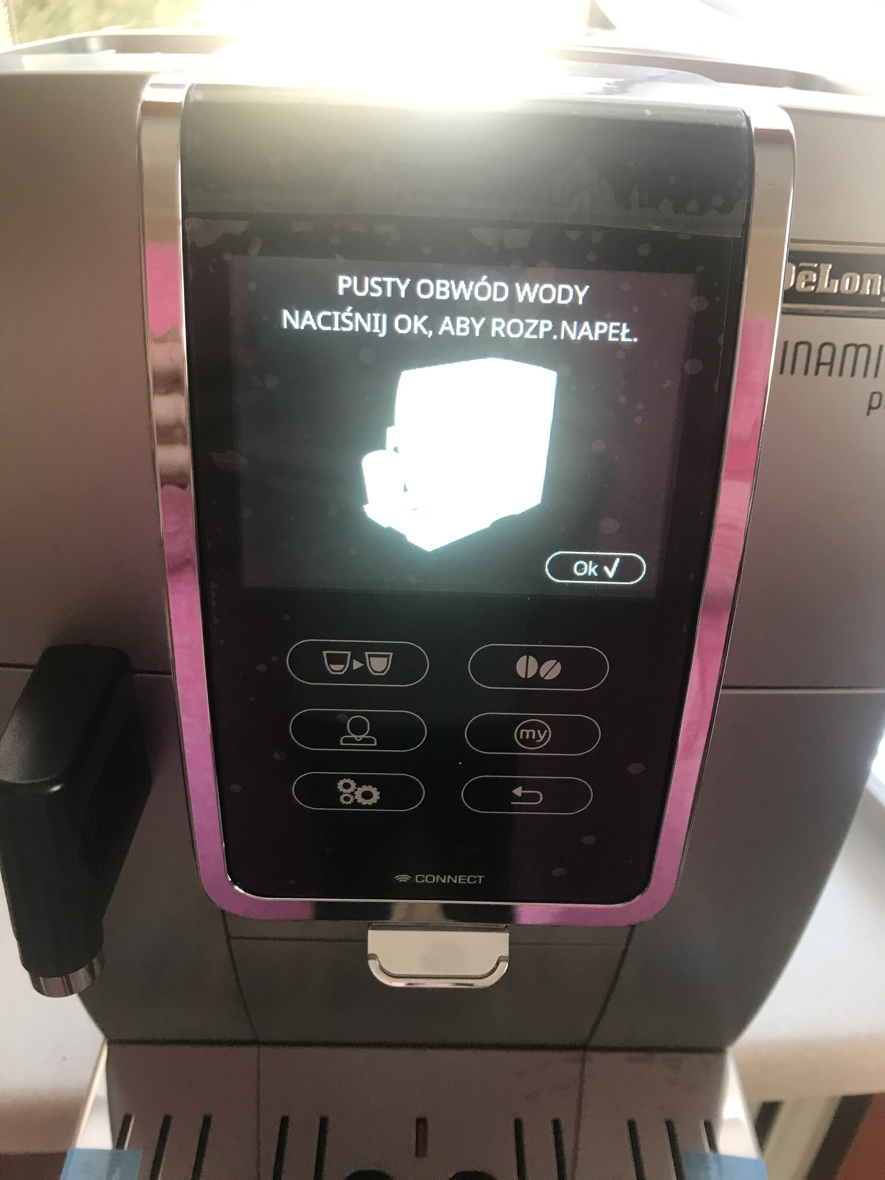 [Solved] DeLonghi Dinamica Plus ECAM37x.95 Displays Water Circuit Empty