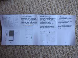 Temperature and Humidity Sensor User Manual User manual brochure for a temperature and humidity sensor.