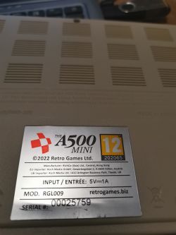 Konsola A500 Mini włącza sie na ułamek sekundy bez obrazu