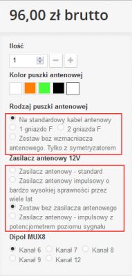 Ustawienie anten, dobór symetryzatorów antenowych i zwrotnicy antenowej.