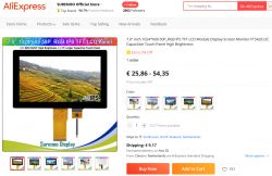 Wyświetlacz LCD z foto ramki - nietypowy interfejs 40-pin