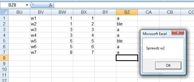 Excel Vb Porównanie Komórek W Dwóch Wierszach Elektrodapl 0757