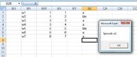 Excel [VB] - MsgBox przy większej wartości w kolumnie E niż D
