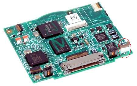 IPOD 5g 30 gb Classic - uszkodzone gniazdo baterii