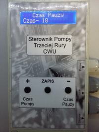 Sterownik pompy CWU - trzeciej rury. Sterownik pompy CWU - trzeciej rury.