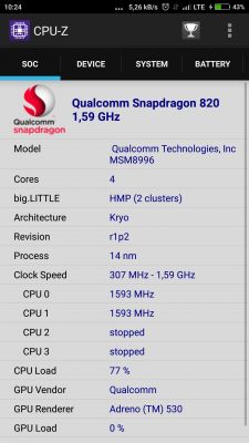 Xiaomi Mi5 - Snapdragon 820 działa tylko na 2 rdzeniach 1,56 GHz. Czy to podróbka?