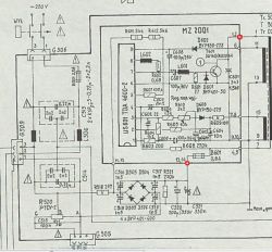Elemis TC-403 - nie wstaje po wylutowaniu 2 kondensatorów Miflex KSPPZ-3