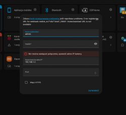 Problem configuring Reolink 410W camera in Homeassistant and dedicated app.
