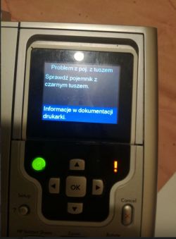 Drukarka HP 2575 - Jak usprawnić tusz :Czarny HP 339 zastępujący HP 337.