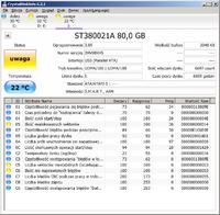 Seagate Barracuda ATAIV 80GB - Nieczytelna partycja startowa