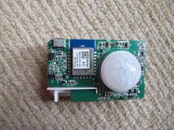 XR3 Module with PIR Sensor on a Circuit Board XR3 module with a PIR sensor on a PCB.