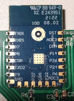 CB3S Wi-Fi Module on Circuit Board CB3S Wi-Fi module on a circuit board.
