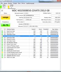 WD2500BEVS - Nie mogę otworzyć, na linuxie jako system plików RAW