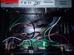wzmacniacz do pokoju z radia samochodowego + moduł Bluetooth zakłócenia.