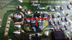 Naprawa zasilacza TV Samsung BN44-00338A: wymiana tranzystora QP801S (SD10N60) i diagnoza
