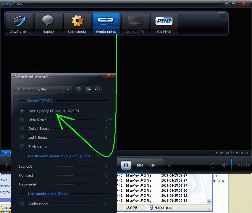 program do odtwarzania plików FullHD w formacie *.MTS
