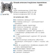 Gniazdo antenowe 4-wyjściowe Berker do dwóch kabli? Gniazdo antenowe 4-wyjściowe Berker do dwóch kabli?