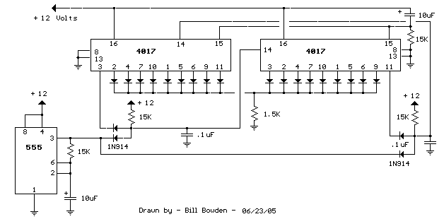 74hc4017 схема включения