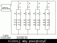 Jak zasilić 5 zielonych diod LED (3V) z zasilacza 12V?